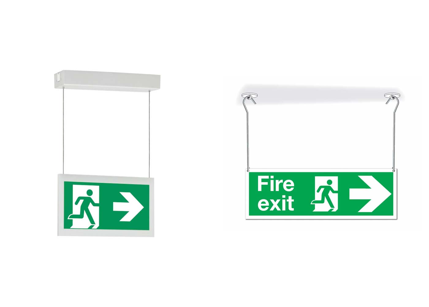 How to Install Hanging Type Exit Lights