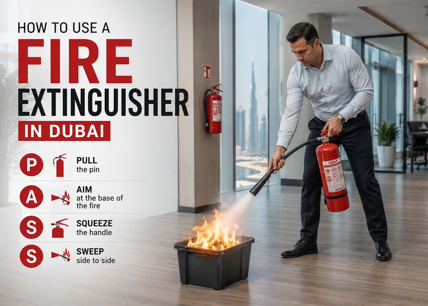 How to Use a Fire Extinguisher in Dubai